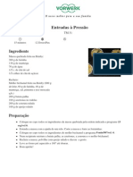 - Entradas à  Pressão