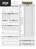 Pathfinder Interactive Character Sheet