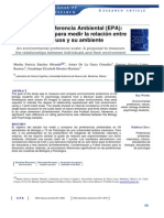 Escala de Preferencia Ambiental (EPA): Una propuesta para medir la relación entre individuos y su ambienteEscala de Preferencia Ambiental (EPA): Una propuesta para medir la relación entre individuos y su ambiente