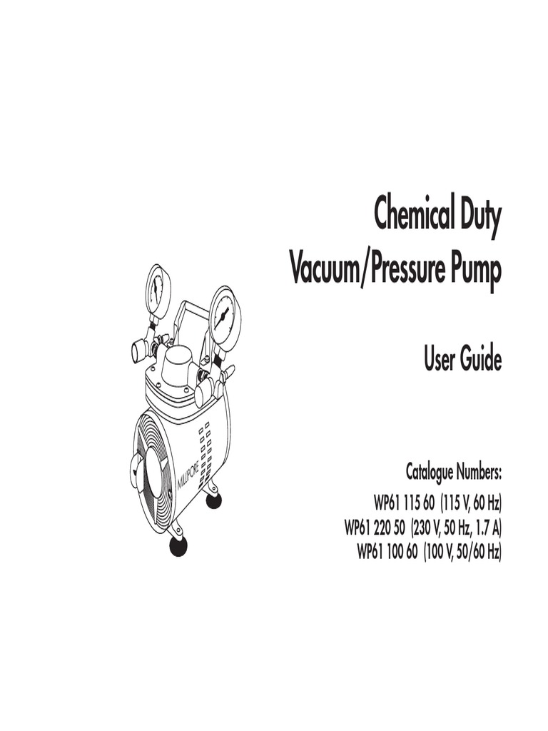 Millipore Chemical Duty Vacuum Pump Vacuum Pump