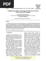 A Digital-Based Optimal AVR Design of Synchronous Generator Exciter Using LQR Technique