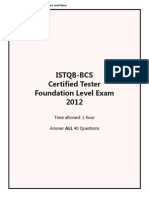 Istqb-bcs 2012 Exam