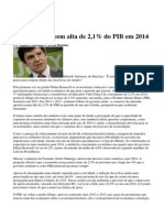 131226_Analistas Preveem Alta de 2,1% Do PIB Em 2014