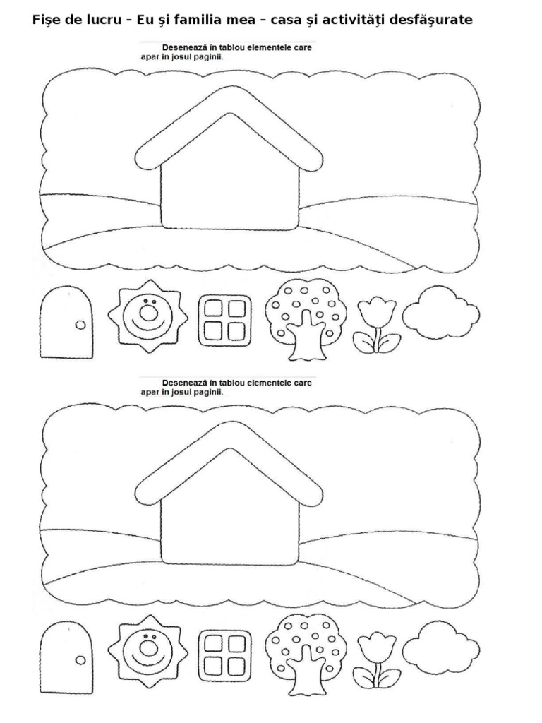 Lucru. De lucru. De lucru. Fractii. Fișe de lucru 6-7 лет.