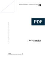 Peter Zumthor Termas PDF