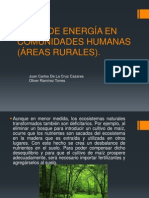 Flujo de Energía en Comunidades Humanas (Áreas Rurales) .: Juan Carlos de La Cruz Cazares Oliver Ramírez Torres