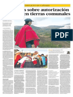 Cañaris - Hay dudas sobre autorización a minera en tierras comunales - Irma Montes Patiño