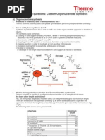 Download Frequently asked questions Custom Oligonucleotide Synthesis by Pixelate SN19414197 doc pdf
