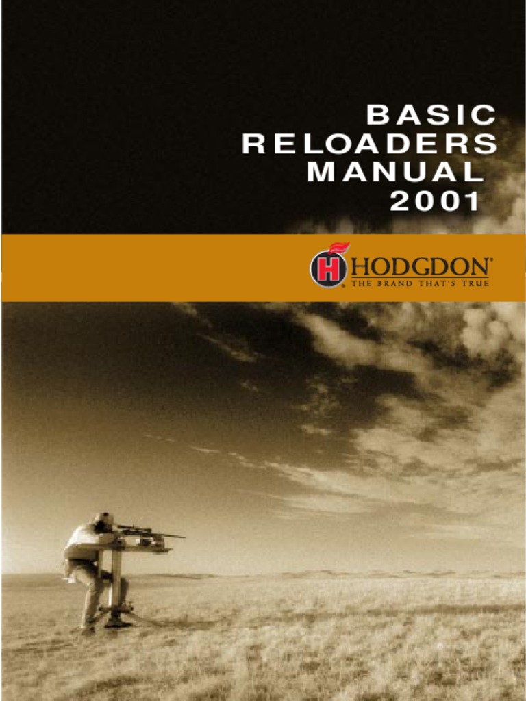 Hodgdon Reloading Manual PDF Cartridge (Firearms) Shotgun