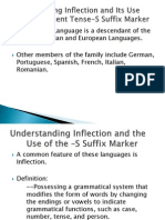 -S Suffix Marker Understanding Inflection and Its Use Revised - Lab Lesson