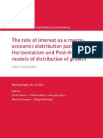 Hein Rate of Interest As A Macroeconomic Distribution Parameter PDF