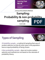 3 Sampling Probability Non Probability