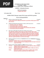 Mid-Term Exam - Sample Solution