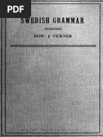 Edw. Vickner - A Brief Swedish Grammar