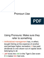 Pronoun Usage - Lab Lesson