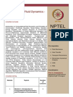 Computational Fluid Dynamics Syllbus