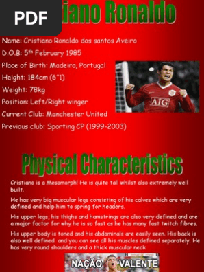 Cristiano Ronaldo Powerpoint Presentation Physical Fitness Weight Training