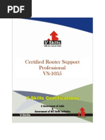 Certified Router Support Professional VS-1035