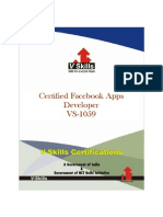 Certified Facebook Apps Developer VS-1059
