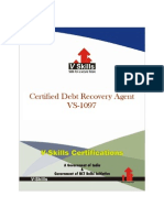 Debt Recovery Agent Certification