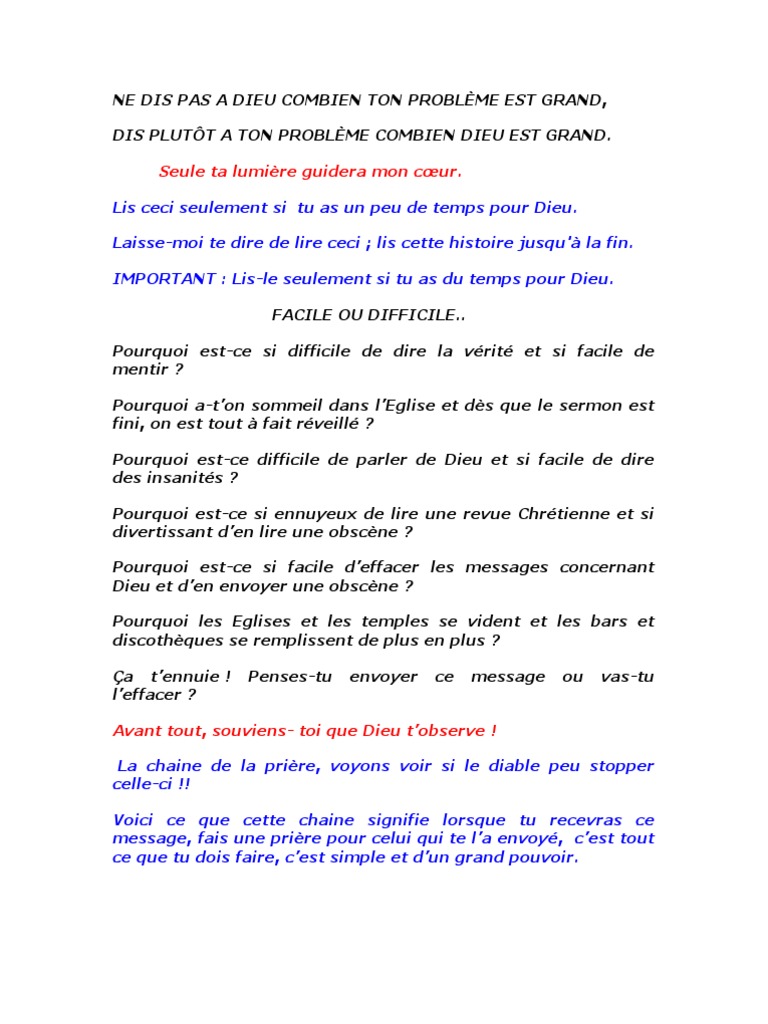 La Puissance de la Prière et de la Foi | PDF | France | Religions et ...