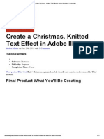 Create a Christmas, Knitted Text Effect in Adobe Illustrator _ Vectortuts+