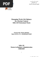 Download Work-life balance in a Syrian context by Huda SN19421365 doc pdf