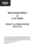 Hospital housekeeping training manual