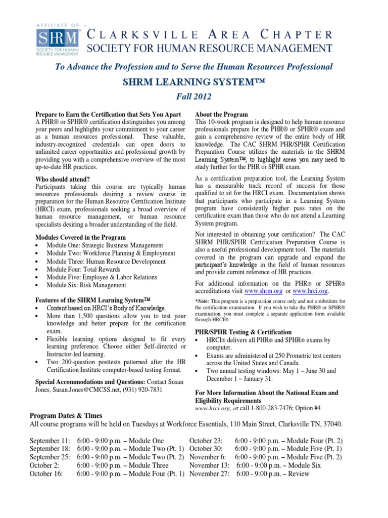 PHR Online Tests