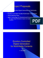 Emotion-based multimedia browsing (R&D Proposals)