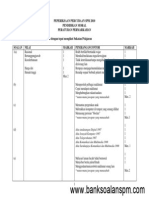 Peperiksaan Percubaan SPM 2010 Pendidikan Moral Peraturan Permarkahan Bahagian A Arahan: Nilai Mesti Ditulis Dengan Tepat Mengikut Sukatan Pelajaran