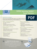 SHRM Learning System Study Sections: What Will You Learn?