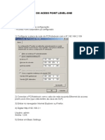 Configuração Do Access Point Level 1 WAP-0006