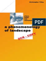 A Phenomonology of Landscapes - Place, Paths and Monuments (Christopher Tilley)