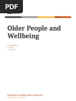 Older People and Wellbeing