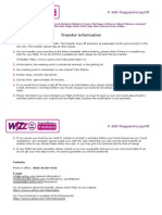 Wizz Air Transfer information