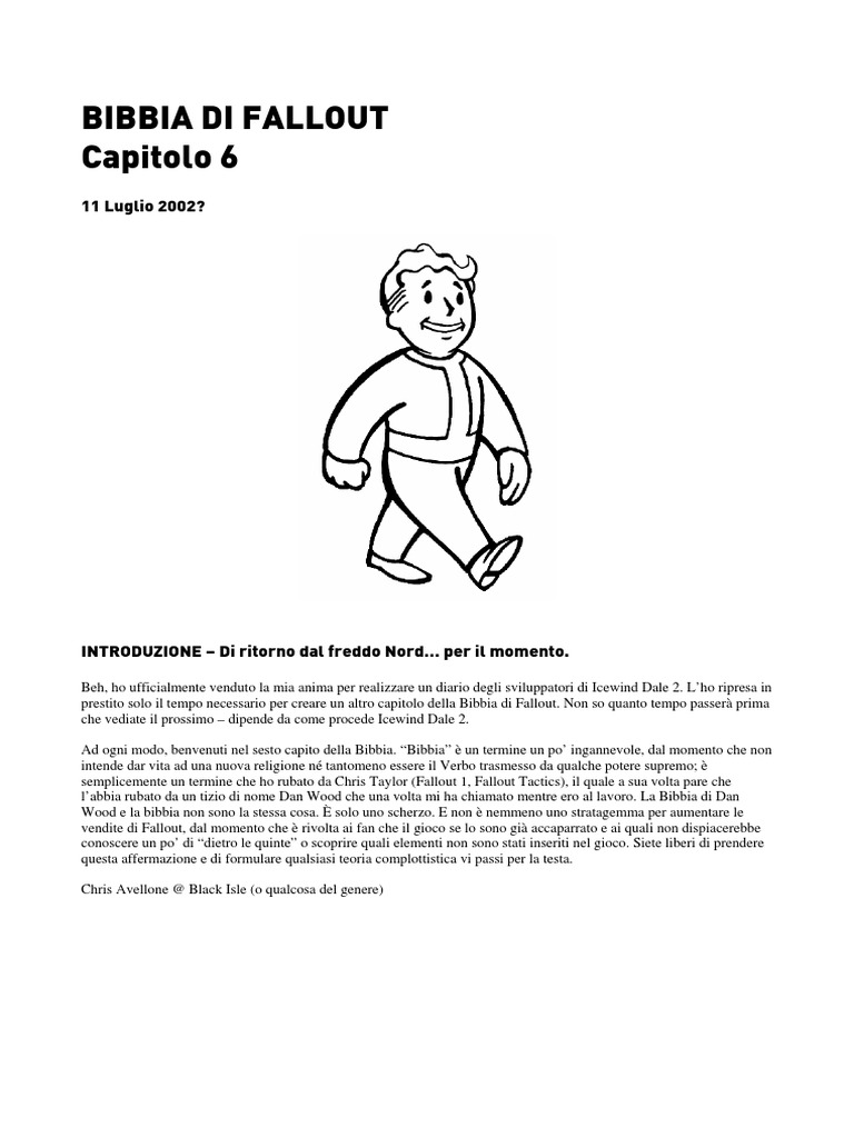 Bibbia Di Fallout 6 Ita