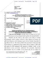 KEYES V OBAMA - 55 - NOTICE Declaration Regarding Kenian Hospital Birth Certificate of Barack Obama