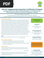 API 571 Training For Damage Mechanism