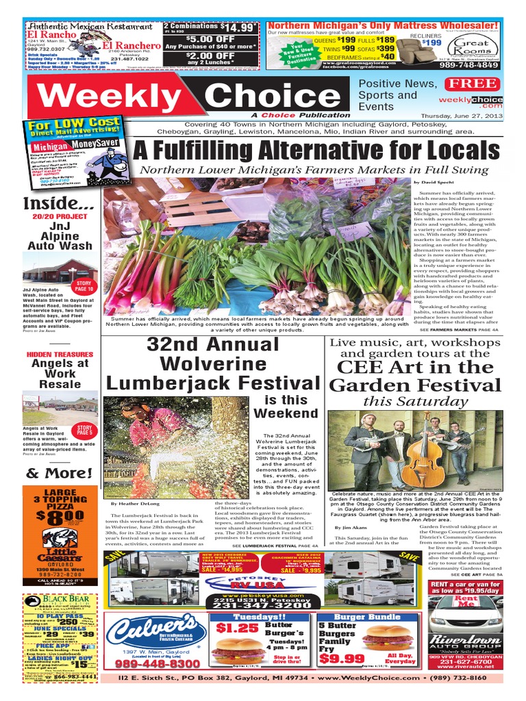 Weekly Choice 20p 062713 | PDF | Farmers' Market | Homelessness