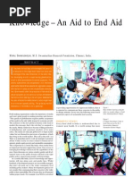 Knowledge an Aid to End Aid