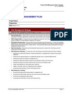 Project Risk Management Plan Template3333