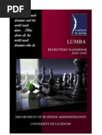 Download LUMBA Placement Brochure 2010 by ritika mathur SN19430138 doc pdf