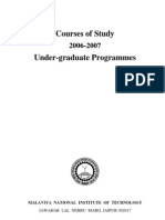 UG Courses of Study 2007