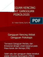 Gangguan Kencing Akibat Gangguan Psikologis