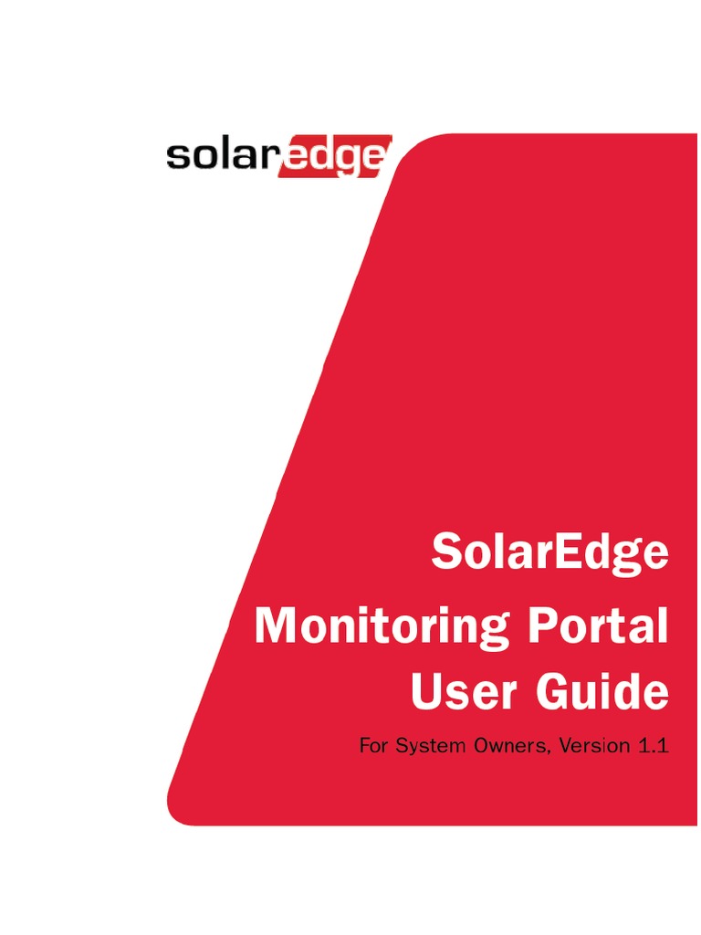 SolarEdge Monitoring Portal User Guide | PDF | Icon (Computing ...