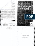 Le Breton David La Sociologia Del Cuerpo 1992