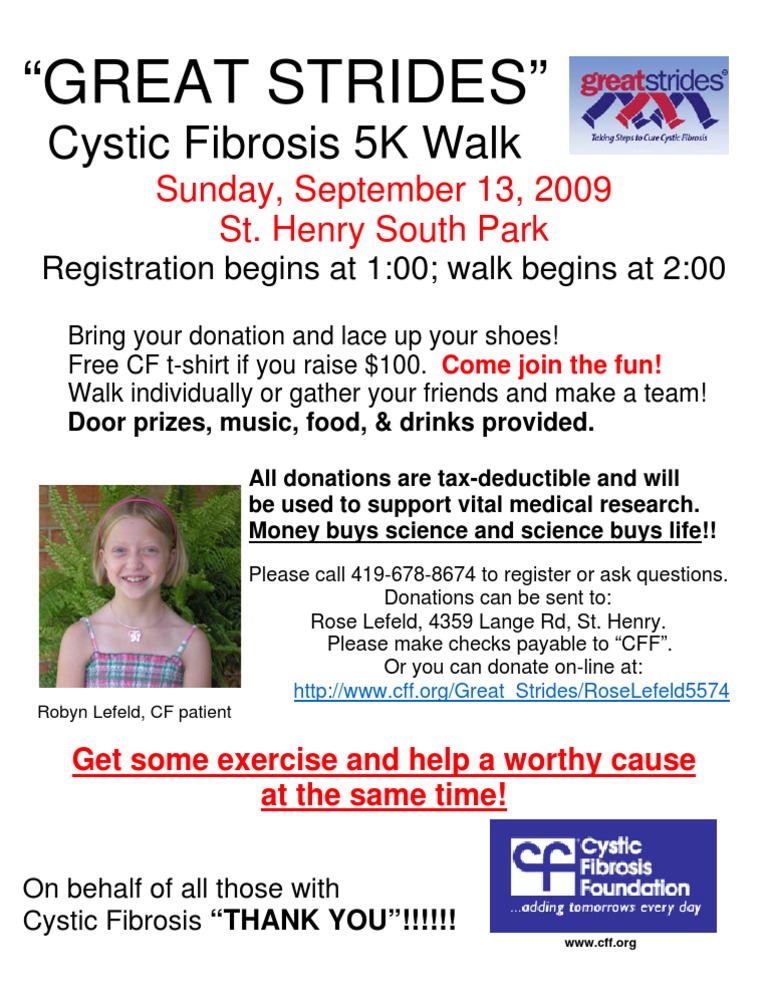 Cystic Fibrosis Walk PDF