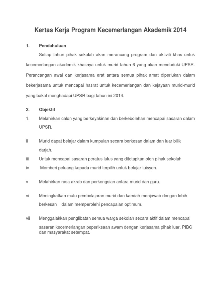 Program Kecemerlangan Upsr 2010