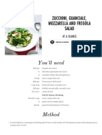 Zucchini, Guanciale, Mozzarella and Fregola Salad